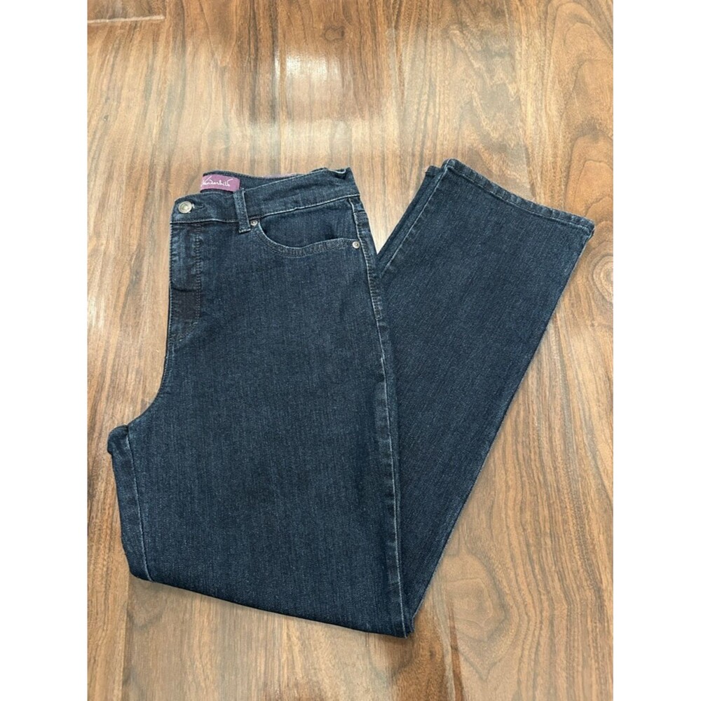 Gloria Vanderbilt Dark Blue Straight Leg Jeans